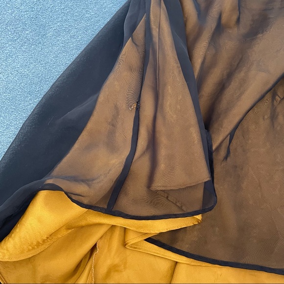 VTG Y2K 90’s Victoria’s Secret Mesh & Satin High Low Slip Dress - Picture 11 of 12